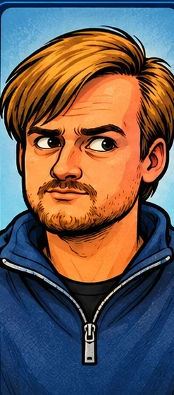 Approved illustrated character sheet of Stephen Martin